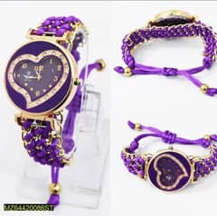 Bracelet Hea Shape Watch for girl woman