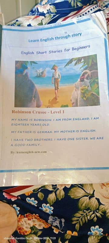 learn english through story book 0