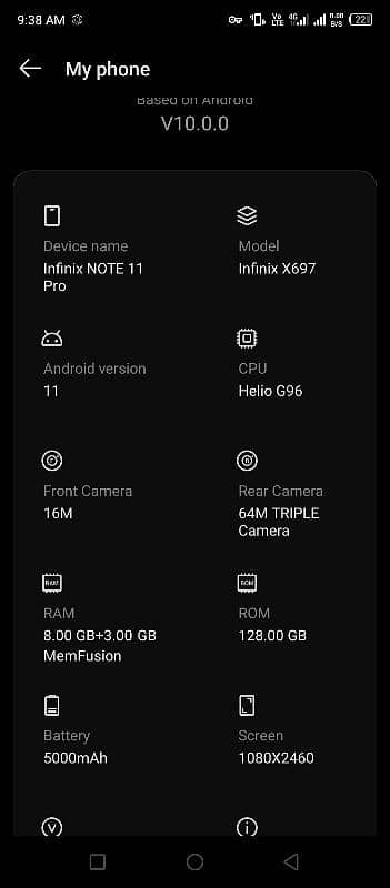 infininx note 11pro 5