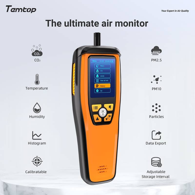 Temtop M2000C CO2 with Air Quality Monitor In Pakistan | PM2.5 PM10 2