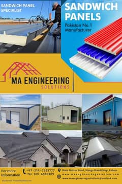 EPS Sandwich Panel & PU sandwich panel PIR panel steel shed