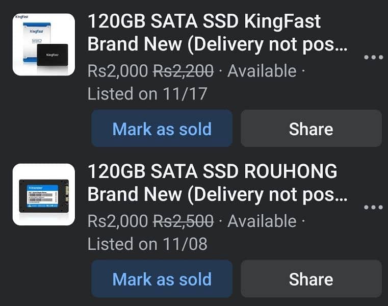 120GB SATA SSD KingFast Brand New (Delivery not possible) 4