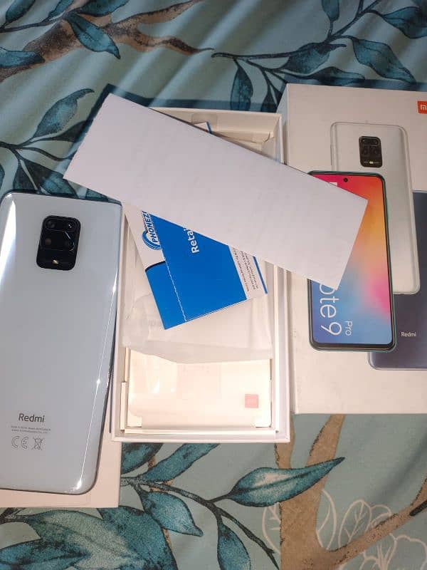 Redmi Note 9 Pro 10/10 6/128 with original box + Original charger 0