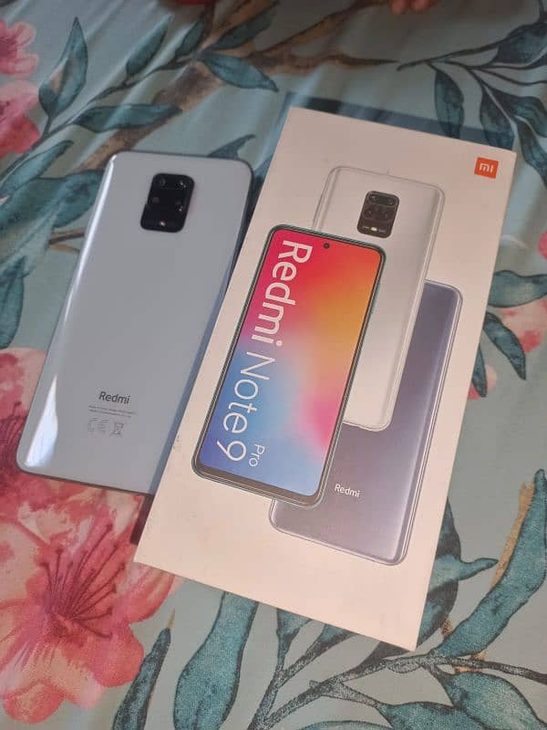 Redmi Note 9 Pro 10/10 6/128 with original box + Original charger 2