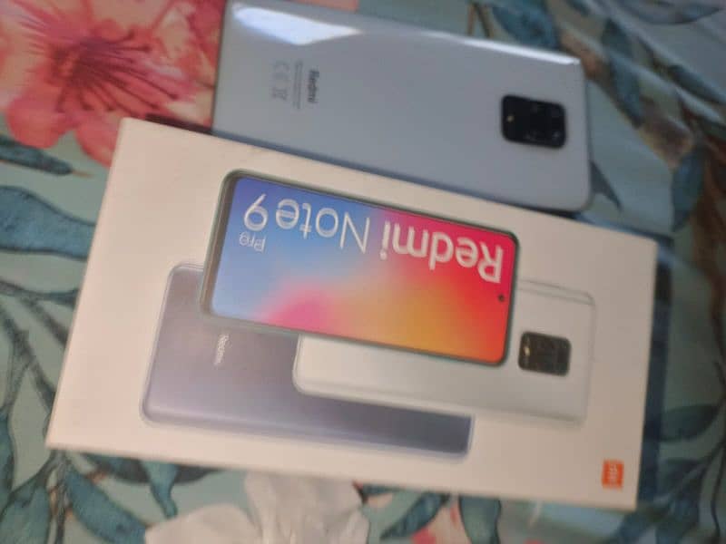 Redmi Note 9 Pro 10/10 6/128 with original box + Original charger 3