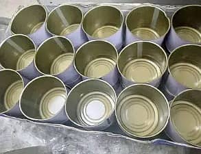 Tin can, ring pull cap, aluminum pouches, basil seeds, stabilizer 4