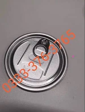 Tin can, ring pull cap, aluminum pouches, basil seeds, stabilizer 12