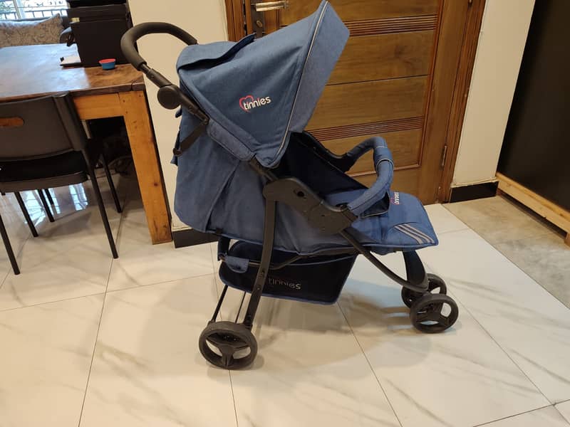 Tinnies Baby Stroller 3 Wheeler (E02) Blue (USED-LIKE BRAND NEW) 4