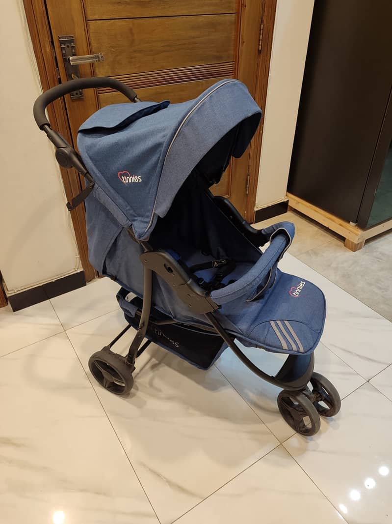 Tinnies Baby Stroller 3 Wheeler (E02) Blue (USED-LIKE BRAND NEW) 6