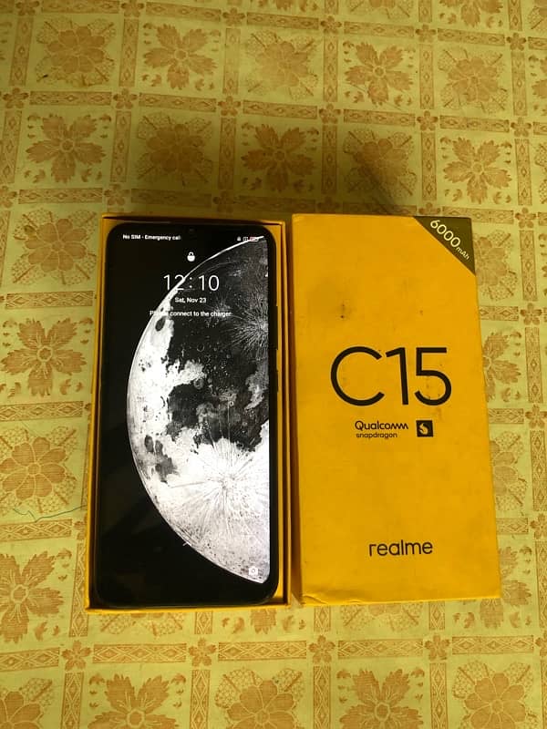 Realme c15 4/64 with box 2