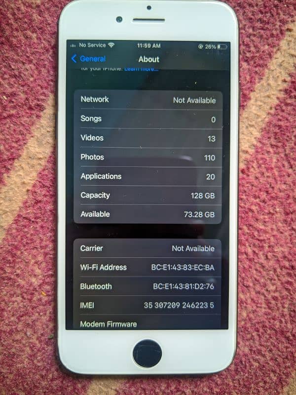 iphone 7 - 128gb non pta 10\10 condition 4