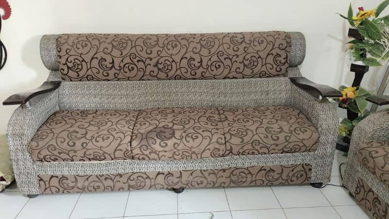 3 seater sofa set with mirror sale 1