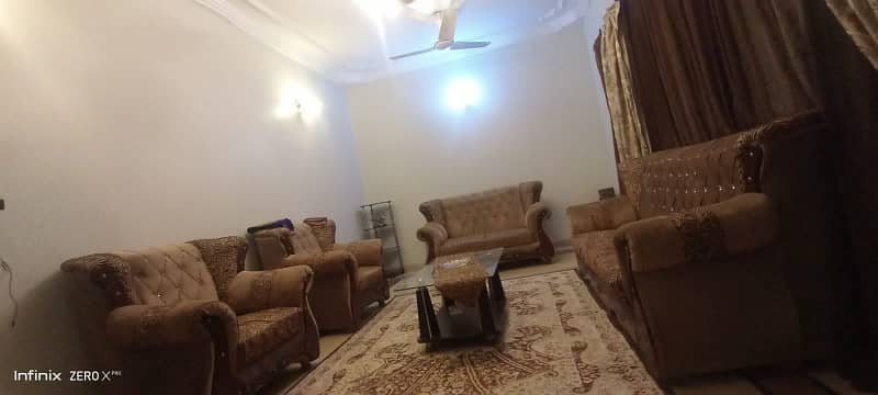 three bed dd 1st floor portion for rent in johar 2