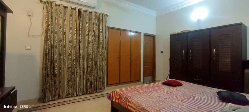 three bed dd 1st floor portion for rent in johar 7