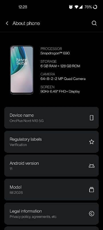 OnePlus Nord n10 5g 0