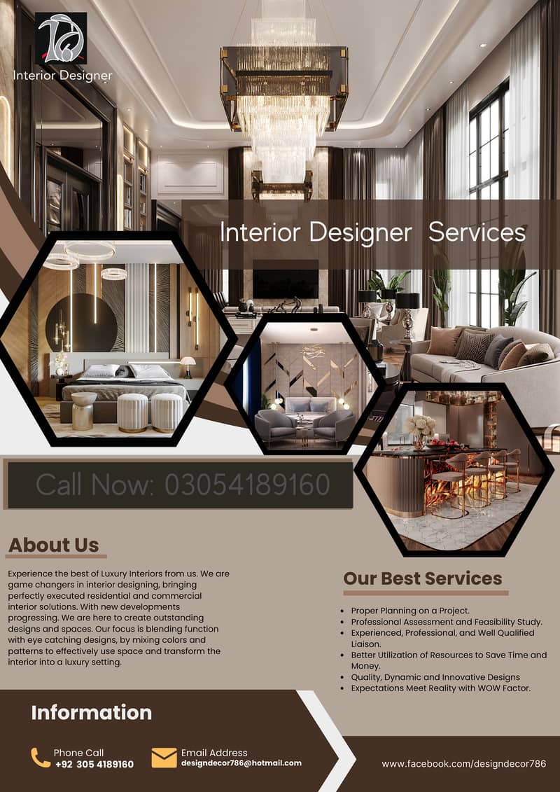 Interior Designer | Home, Office, Hotel Design | 3D Design | Execution 0