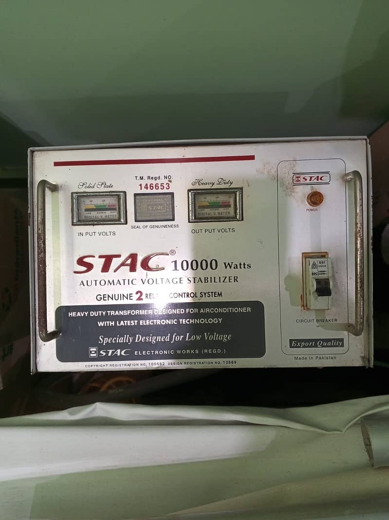 10000 WT Automatic Voltage Stabilizer (Geniun 2 Rilee Conrol System) 0