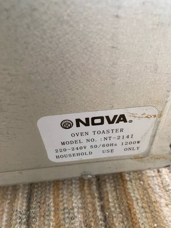 NOVA ELECTRIC TOASTER OVEN 4