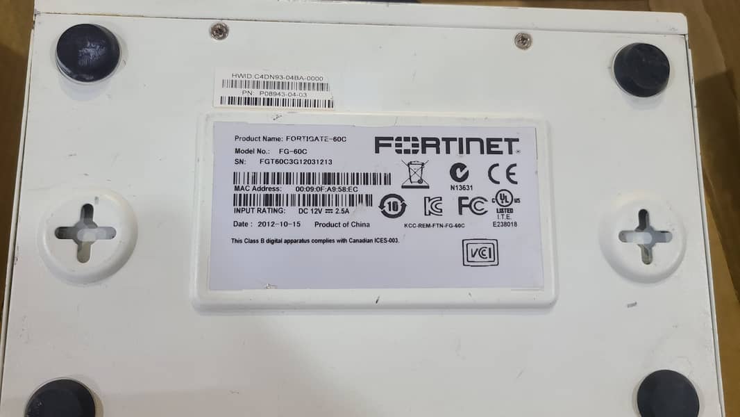 FortiGate-60C Network Security Firewall Fortinet FG-60C (Branded Used) 3