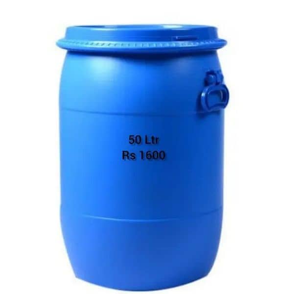 plastic Drum Good condition for water and other storage 3