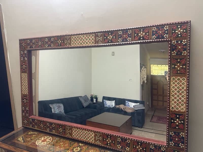 Brand new swati console and mirror set 2