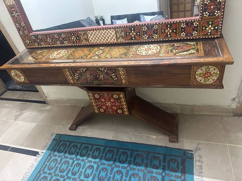 Brand new swati console and mirror set 3