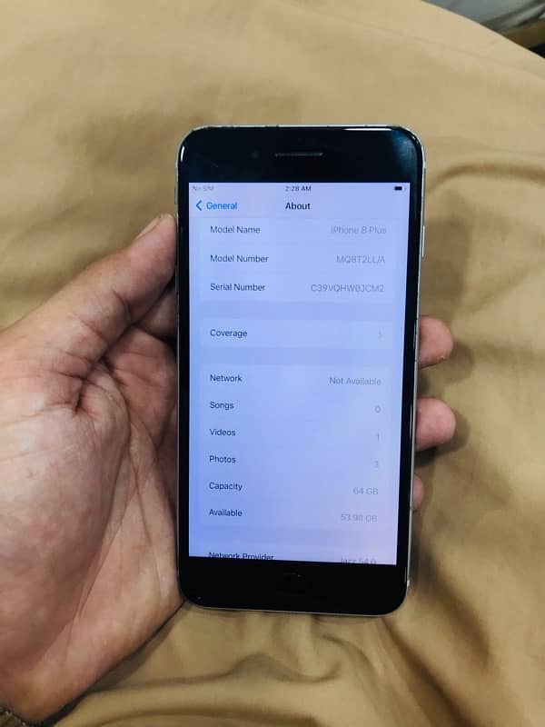 IPHONE 8PLUS PTA APPROVED 64GB FINGER OK BEST CAMRA RESULT NO ISSUE 3