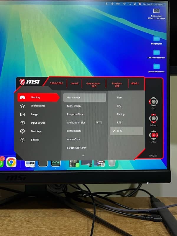 MSI G241 144HZ 1