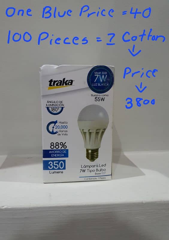 Bulb Available on wholesale price. 7w , 9w , 12w 0