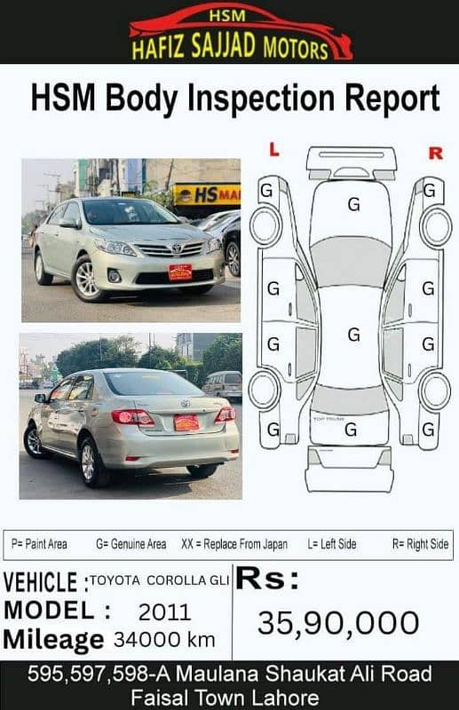 Toyota Corolla GLI 2011 Bumper to Bumper Geniune 4