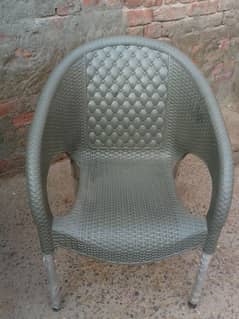 plastic chair and table