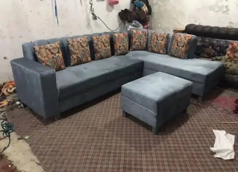 L shape sofa / 5 seater sofa / wooden sofa / Sofa for sale 1