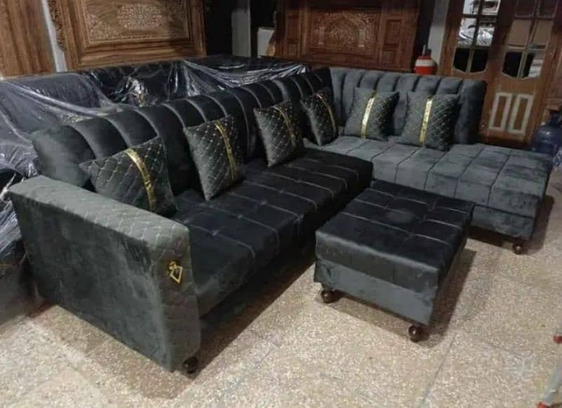 L shape sofa / 5 seater sofa / wooden sofa / Sofa for sale 4