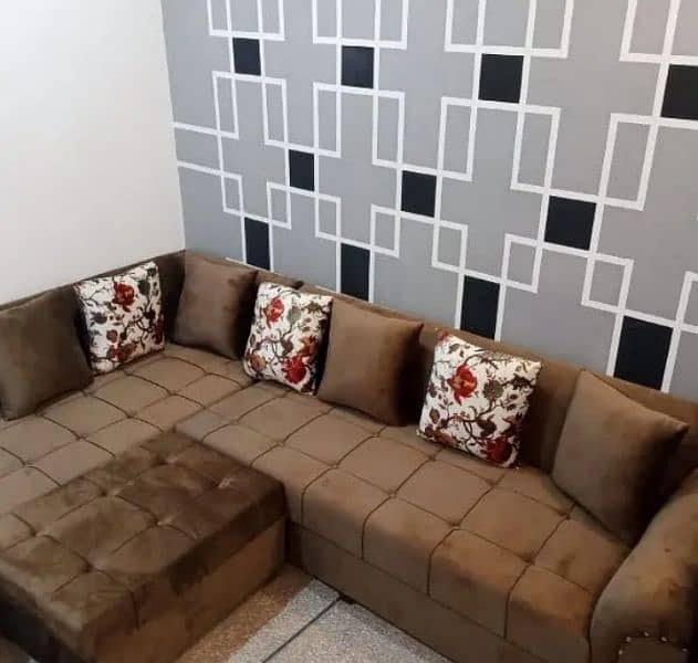 L shape sofa / 5 seater sofa / wooden sofa / Sofa for sale 7