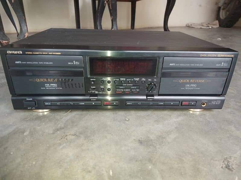 aiwa Stereo Dubble Cassette Deck modle No AD WX 929 0