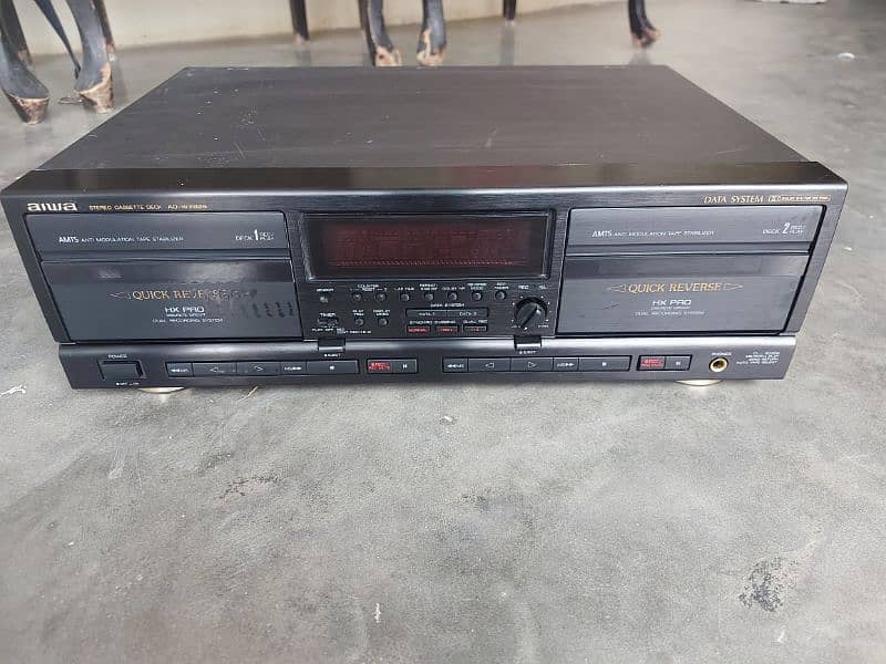 aiwa Stereo Dubble Cassette Deck modle No AD WX 929 8