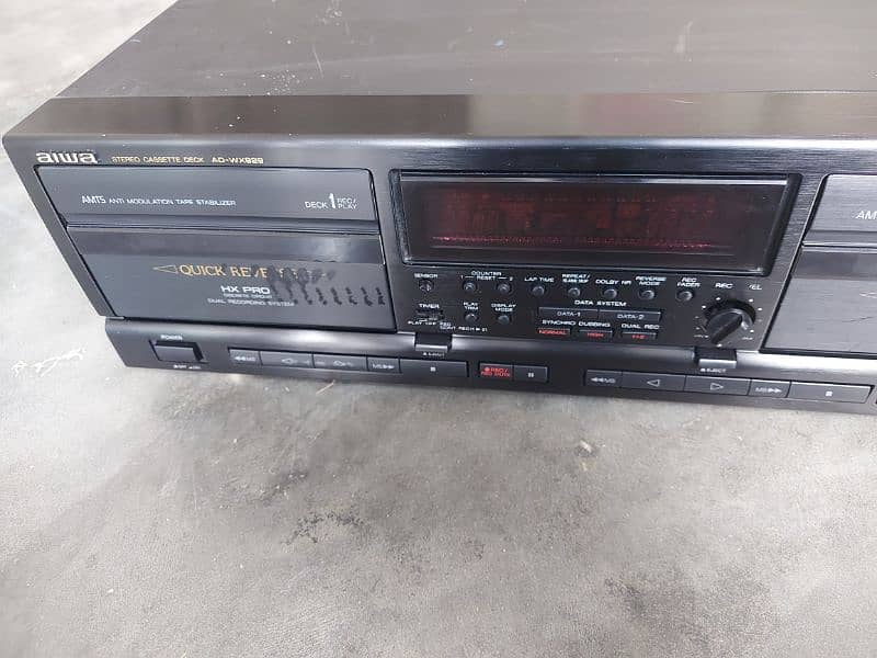 aiwa Stereo Dubble Cassette Deck modle No AD WX 929 11