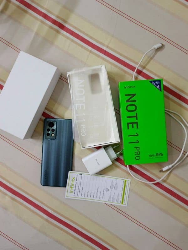 infinix note 11 pro 8+5/128 complete box 10/10 condition for sale 9