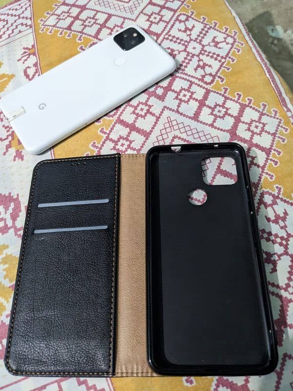 Pixel 4a 5g leather flip cover 3