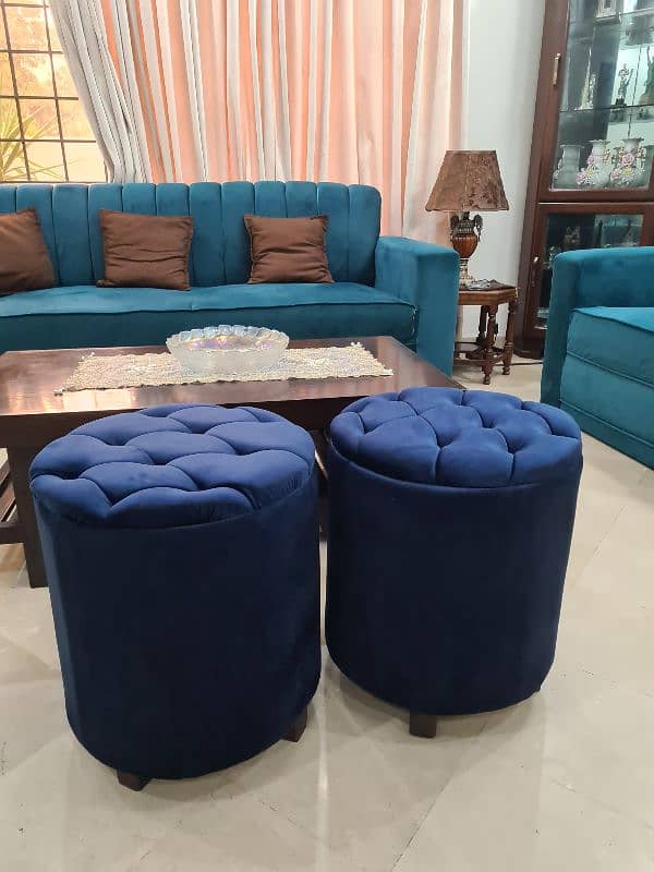 Ottoman stool pair 2