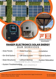 Solar panel , Solar Inverter , Panel Services , best price in Karachi