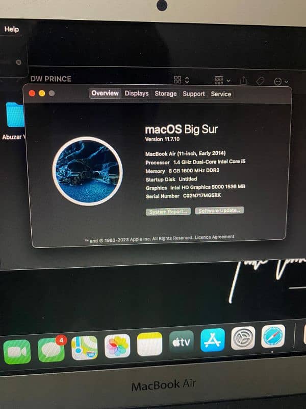 MacBook Air ( 2014) - 8GB RAM, 128GB SSD, macOS Big Sur 5