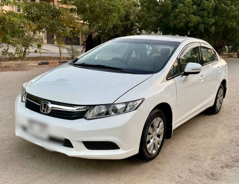 Honda Civic Prosmetic 2014 like new white beauty 3