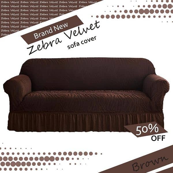 New Sofa Covers zebra print/0322.067. 63.64) All Size available 1