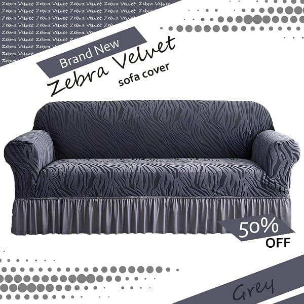 New Sofa Covers zebra print/0322.067. 63.64) All Size available 4