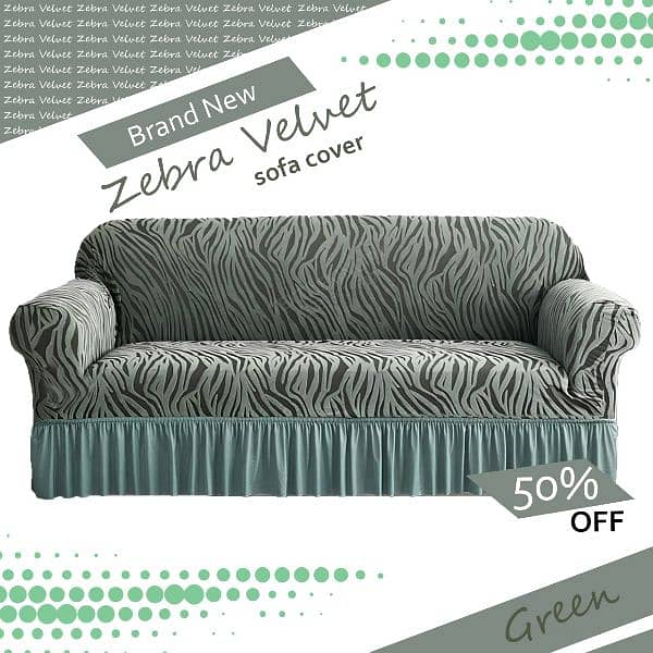 New Sofa Covers zebra print/0322.067. 63.64) All Size available 5