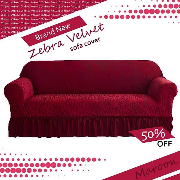 New Sofa Covers zebra print/0322.067. 63.64) All Size available 6