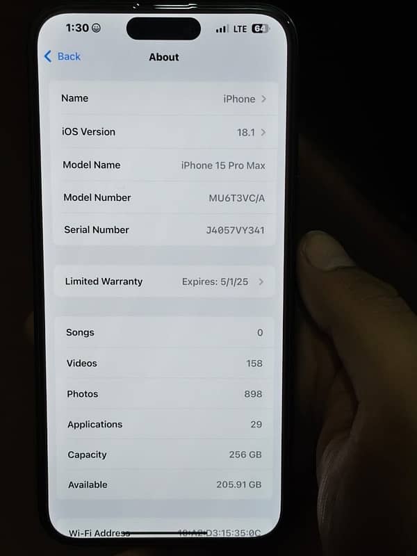 IPHONE 15promax 256gb pta approved 6