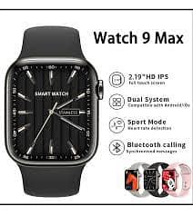 Watch 9 Max Series 9 Smartwatch (2.19 Inch Ips) 22mm Strap Navy With L 1