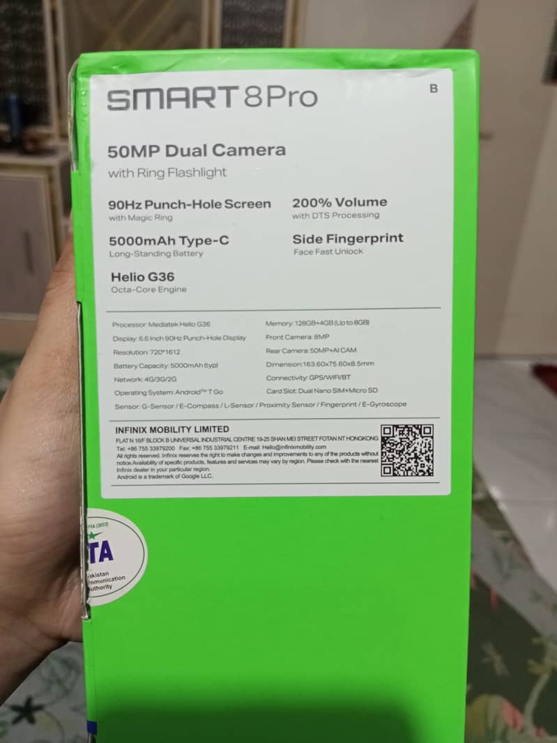 Infinix smart 8 pro with 6 month warranty 3